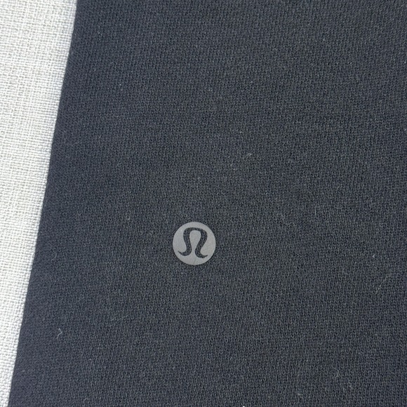 Lululemon Scuba Mid-Rise Oversized Jogger Sweatpants Womens Medium Black Fleece - Picture 2 of 8